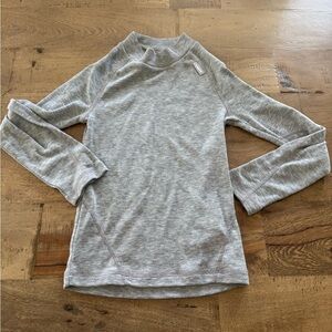 Wedze Gray Kids stratermic under layer isolation Long Sleeve Shirt size 8